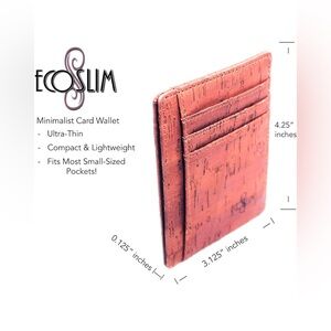 🆕 EcoSlim minimalist ultra thin UNISEX Wallet RFID Credit Card Holder/ gift box